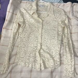Harlow Ivory Lace Blouse